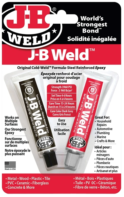8265sf Original Cold Weld Epoxy Twin Pack - Steel Reinforced 2 Oz