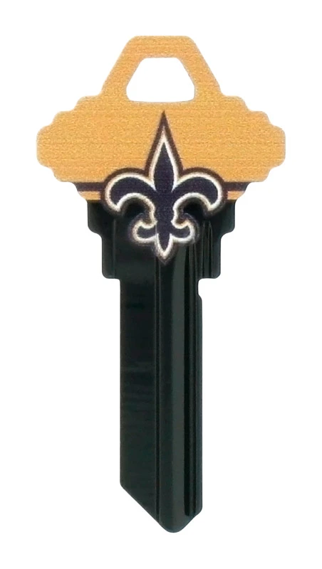 Hillman New Orleans Saints Nfl Painted Key Blank For House/office - Model #68 Sc1