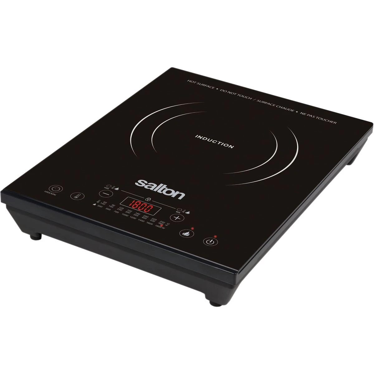 Id1350 Portable Induction Electric Cooktop, 1800 Watts, Black