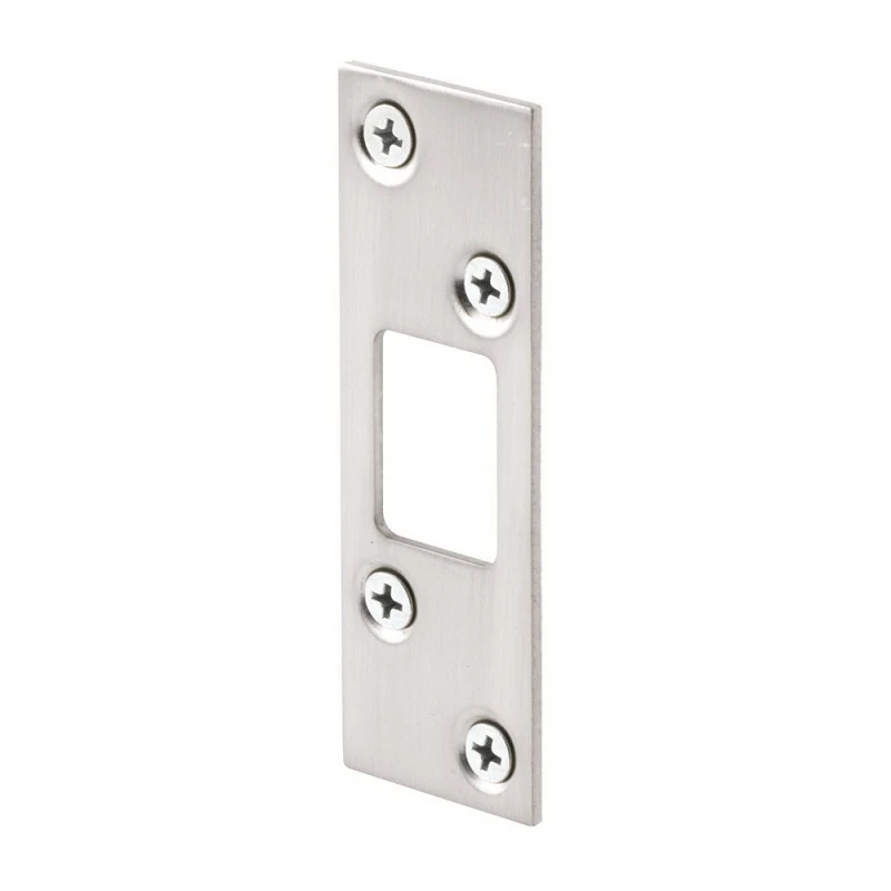High Security Satin Nickel Deadbolt Strike Plate E 2461