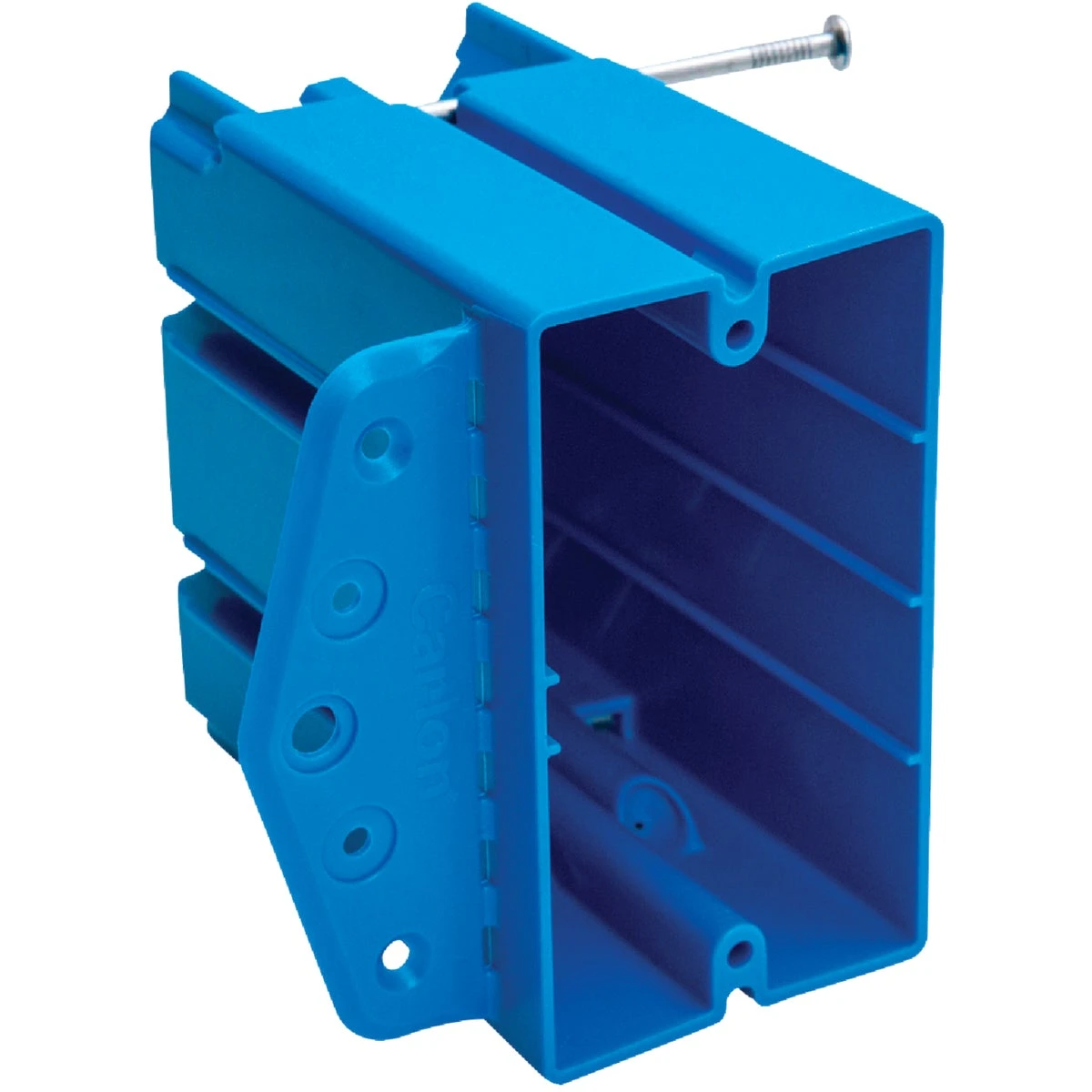 New/Old Work Electrical PVC Box, One Gang, 3-15/16 x 2-7/32 x 3-13/16 In. Deep