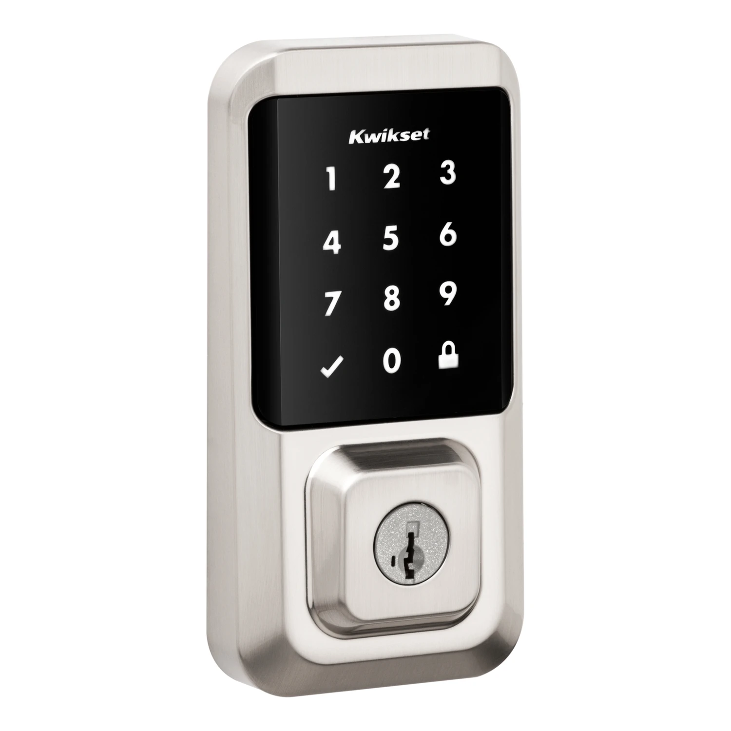 Satin Nickel Halo Touchscreen Wi-fi Smart Lock With Smartkey Technology