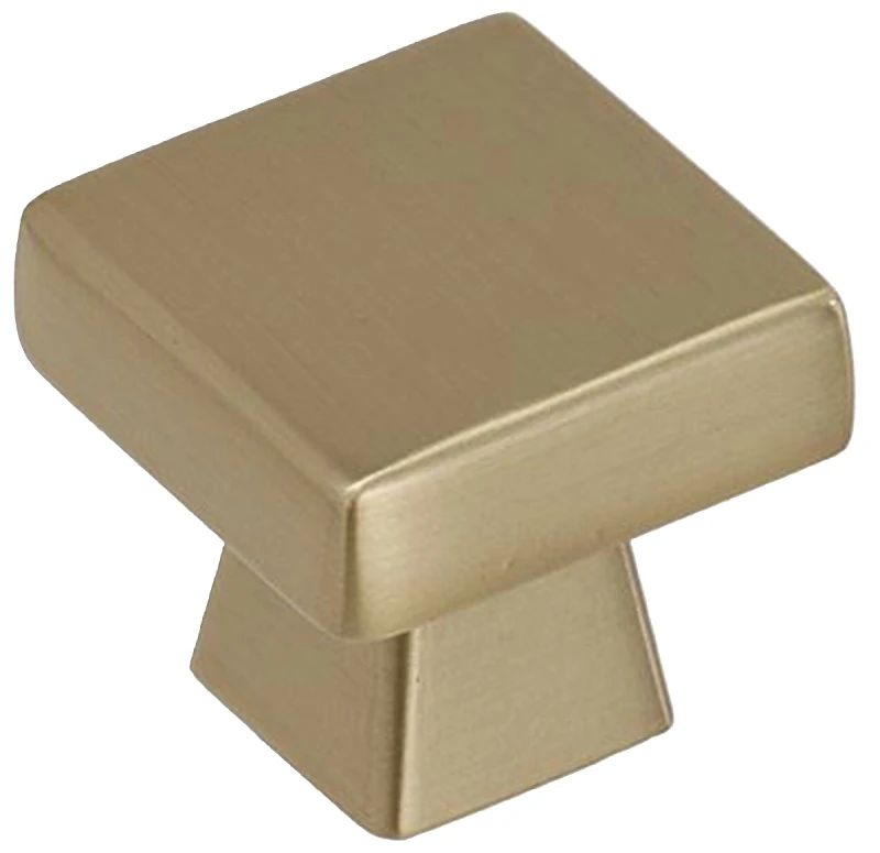 Amerock Blackrock 1.1875 In. Square Golden Champagne Cabinet Knob