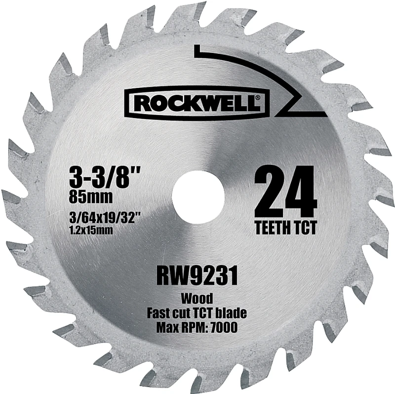 3-3/8 In. Versacut Carbide Tipped Saw Blade 24 Teeth Model Rw9231