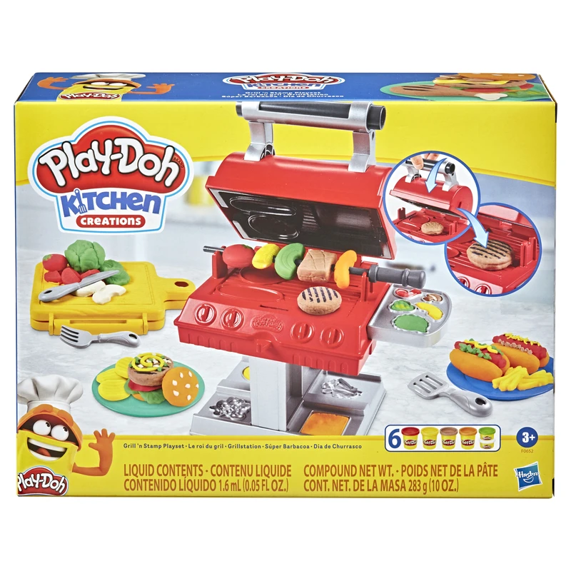 Play-doh Kitchen Creations Bbq Grill Playset Multicolored 14 Pieces