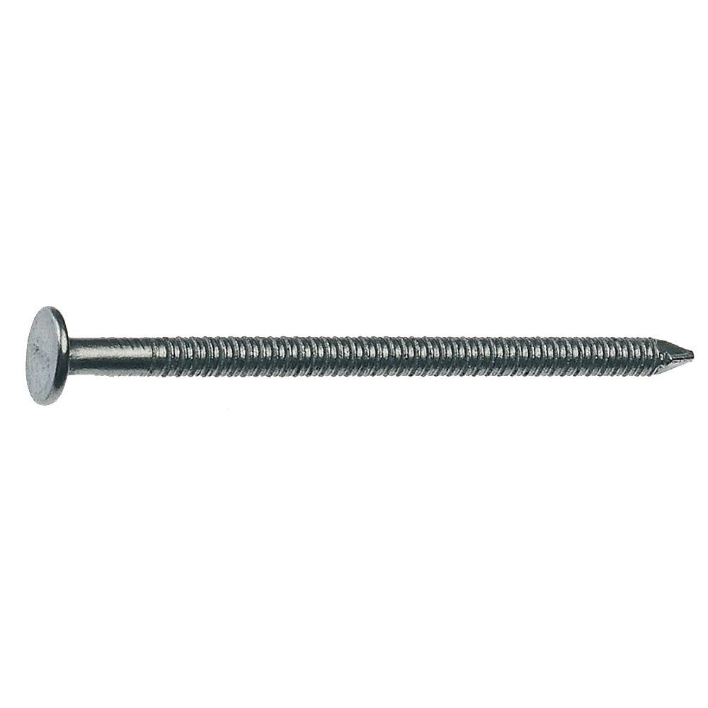 2 In. Bright Ring Shank Underlayment Flooring Nails, 12-1/2 Gauge, 1 Lb.