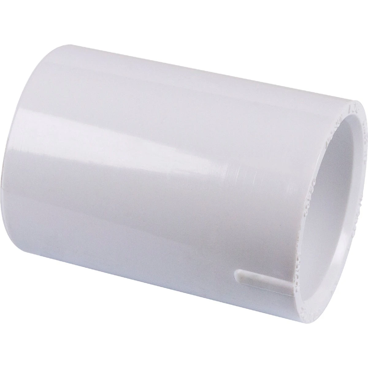 Schedule 40 PVC Pressure Coupling, White, 1 In.