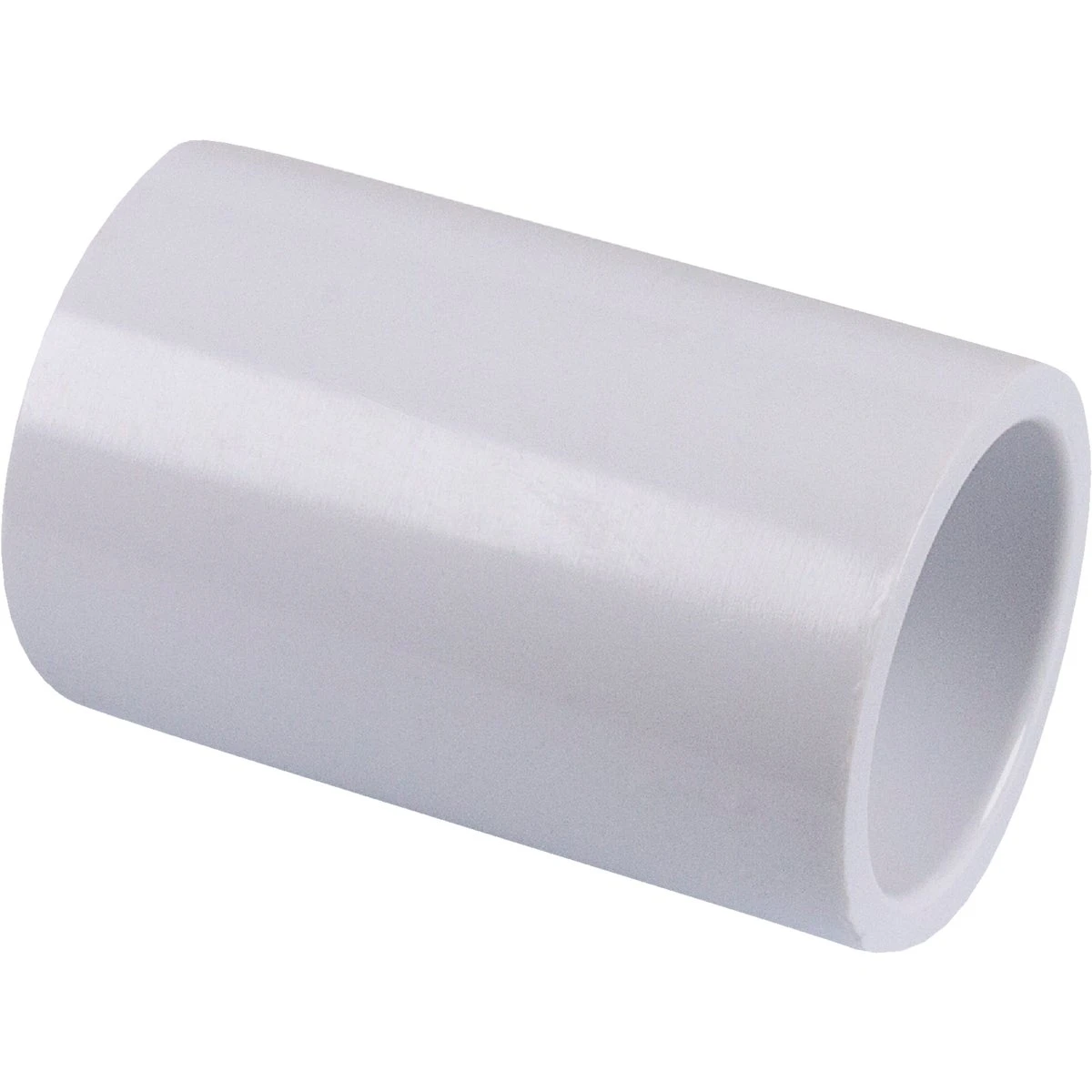 Schedule 40 PVC Pressure Coupling, White, 1/2 In.