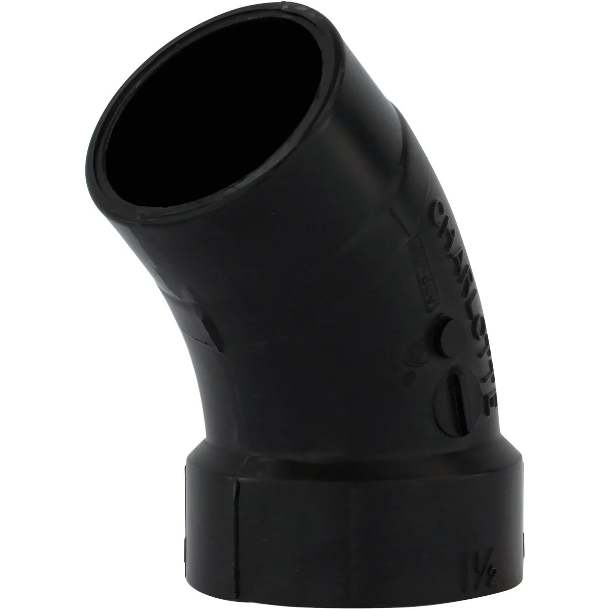 1-1/2 In. Hub X Spigot 45 Deg. Street Abs Elbow