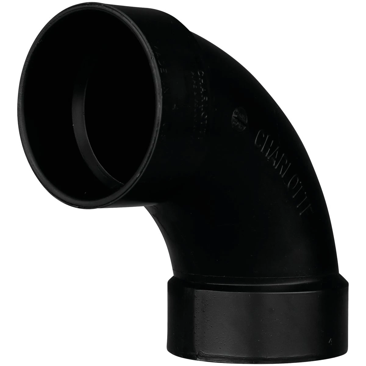 4 In. Hub X Hub 90 Degree Long Sweep Abs Elbow - Abs 00304 1200ha