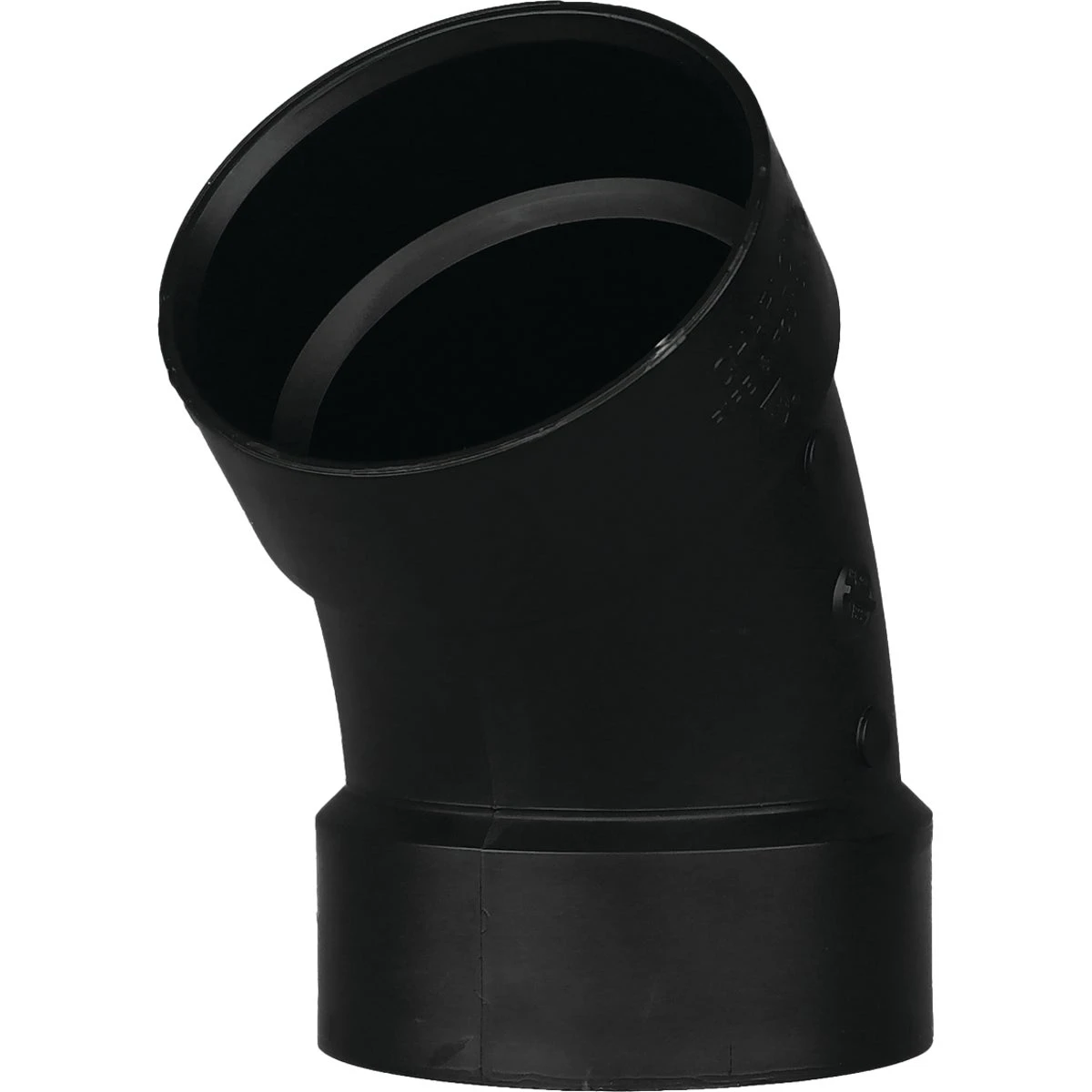1-1/2 In. Hub X Hub 45 Deg. Abs Elbow For Drain-waste-vent Applications