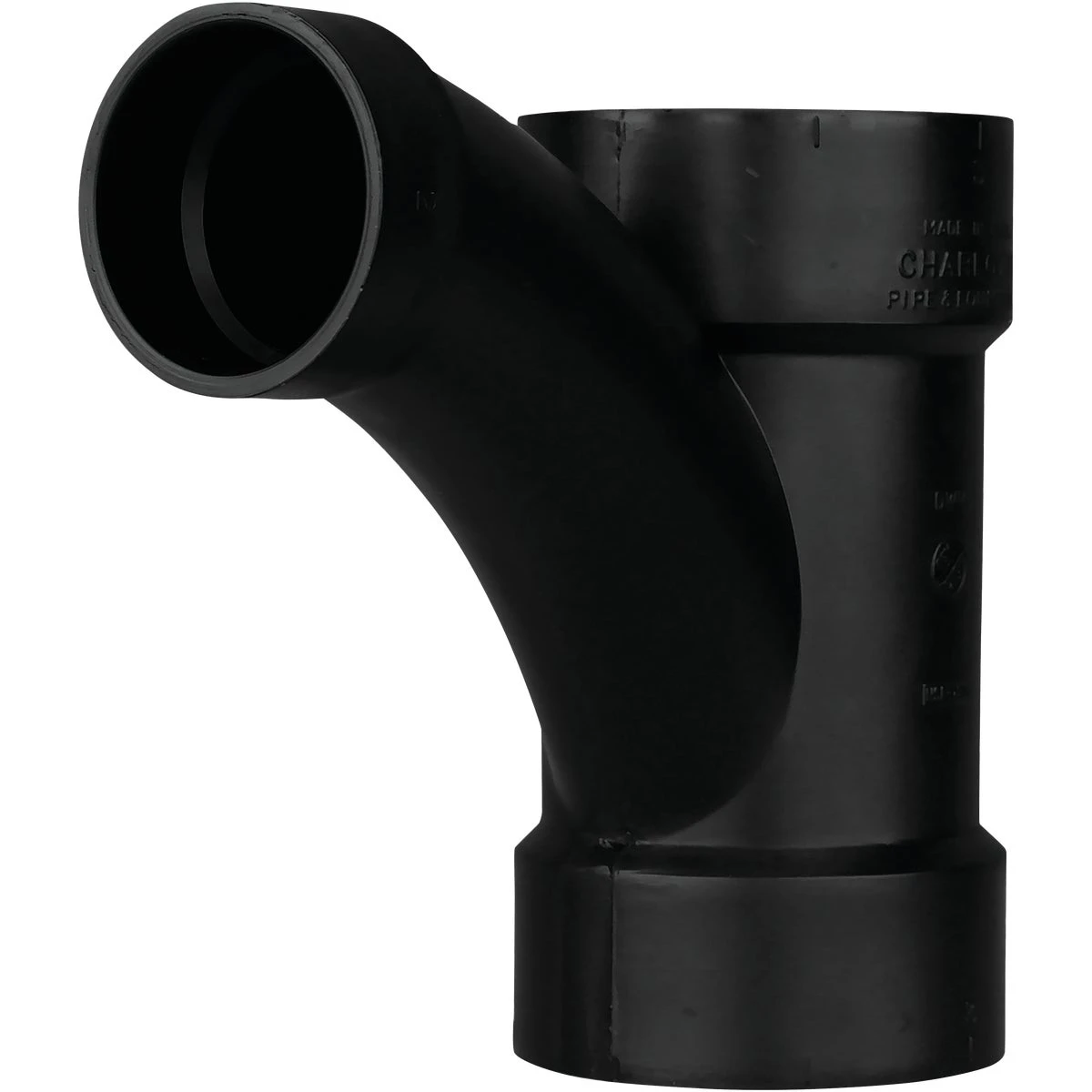 3 X 3 X 2 In. Hub X Hub X Hub Reducing Long Turn Abs Wye