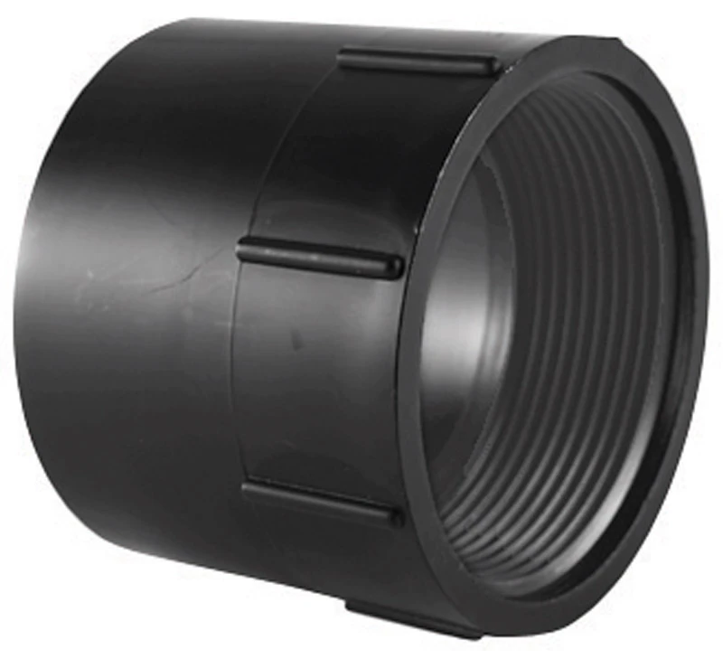 4 Inch ABS Drain Waste Vent Pipe Adapter Hub by Female Iron Pipe Thread