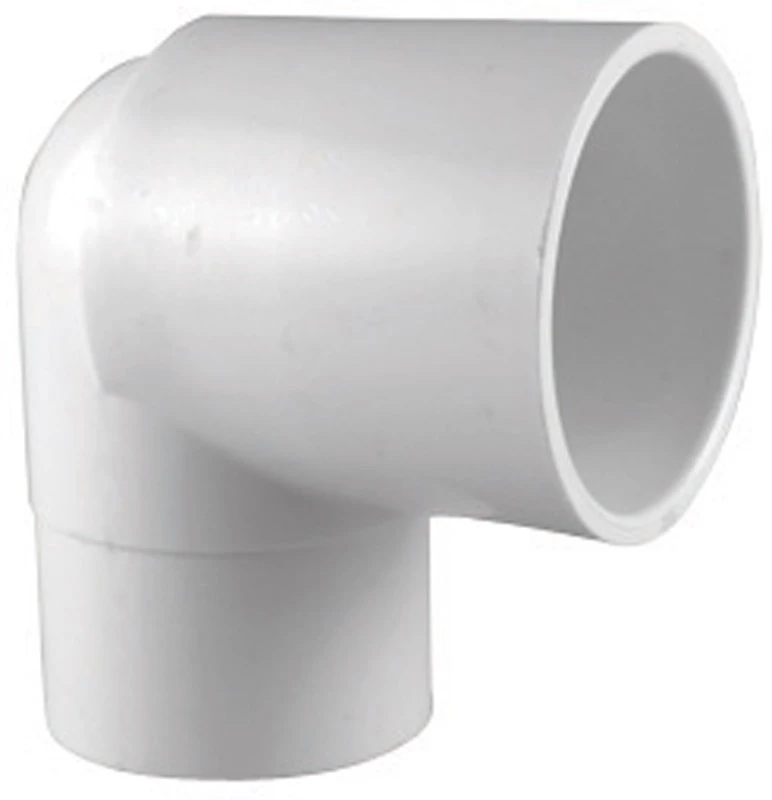 Schedule 40 PVC 90-Degree Street Elbow, Spigot x Slip, White, 2 In.