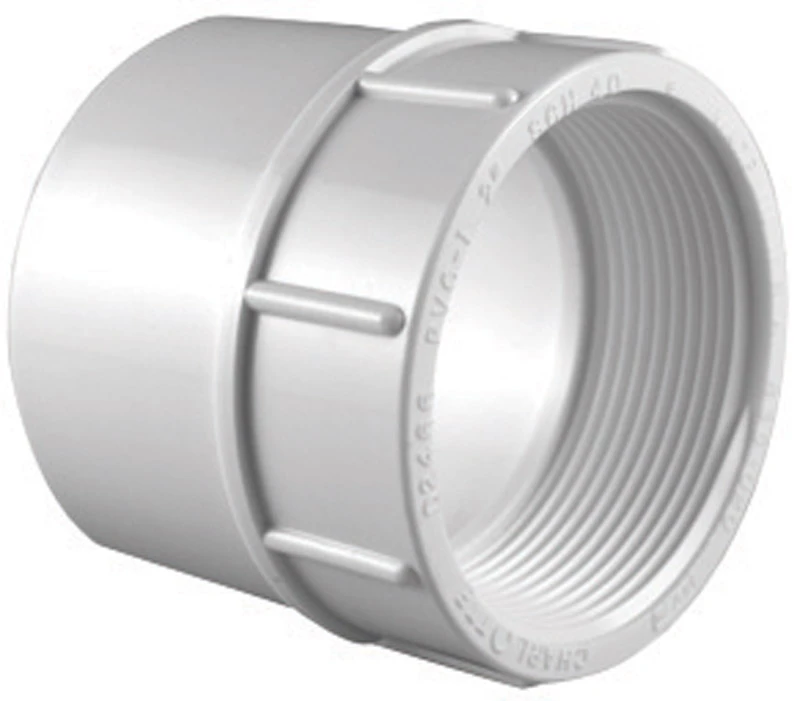 Schedule 40 Pipe Adapter, 4 In. Slip x FPT