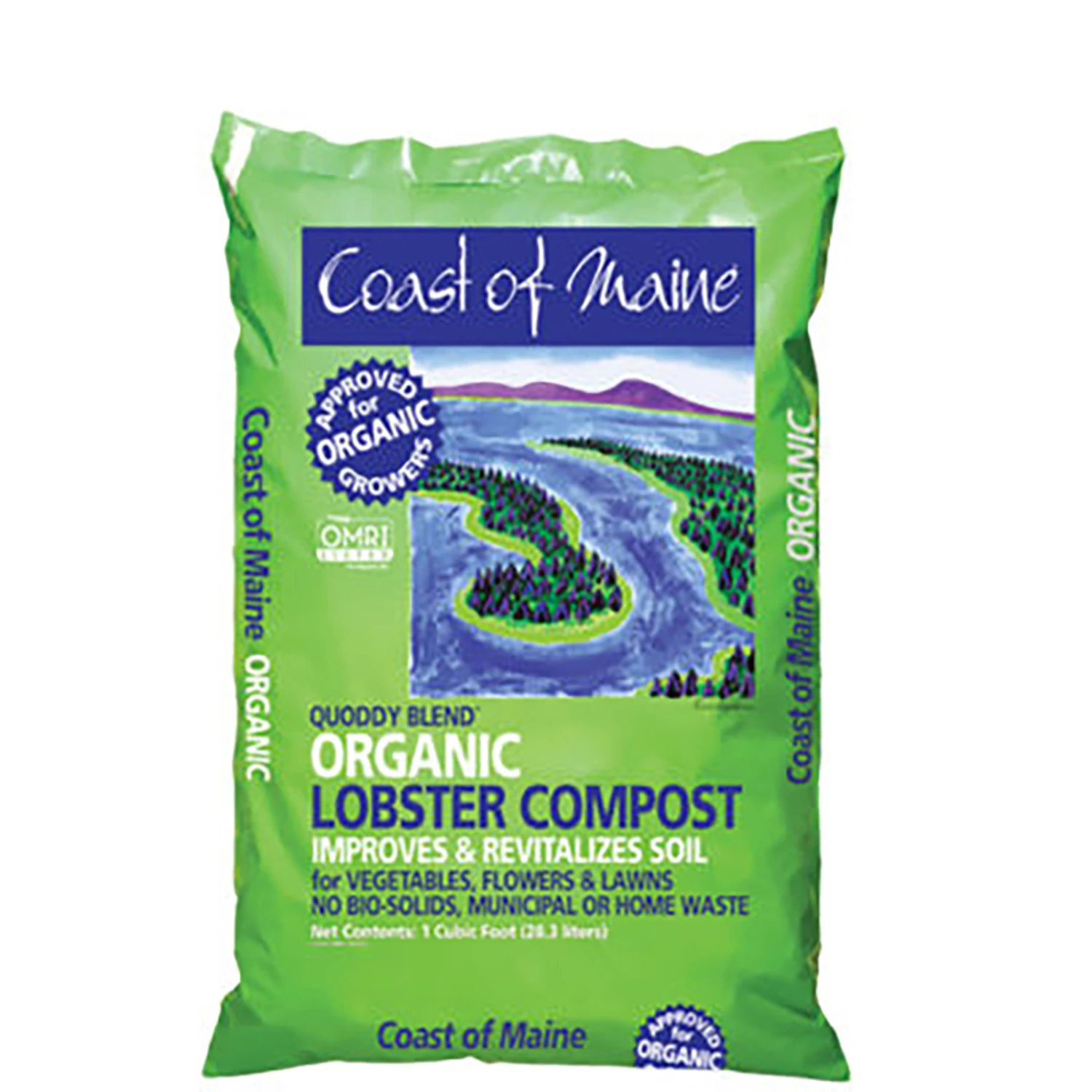 Lobster Compost Quoddy Blend Organic Soil Amendment 1 Cubic Foot Bag