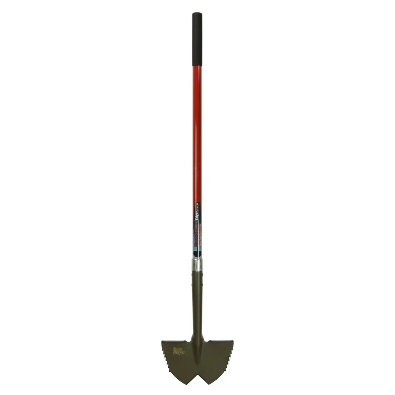 Root Slayer Edger Extra Long with Inverted V Cutting Blade and Extra Long O-Handle Grip