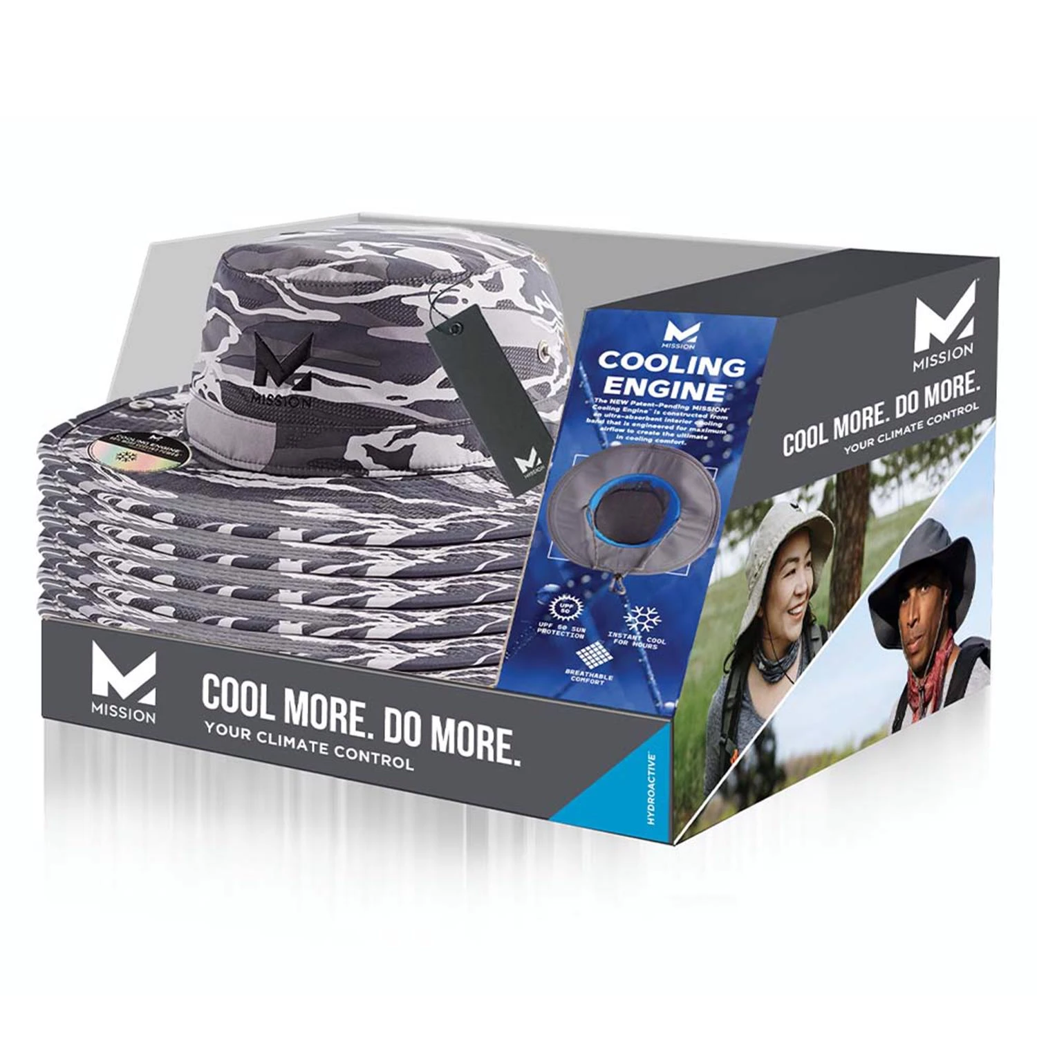 Matrix Camo Cooling Bucket Hat, One Size Fits Most, Upf 50 Protection