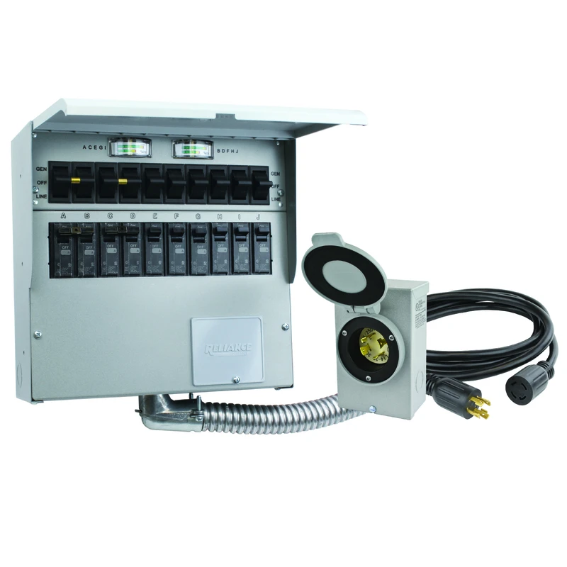 Reliance Controls Pro/tran 2 30 Amp 250 Volt 10 Circuit Surface Mount Generator Power Transfer Kit