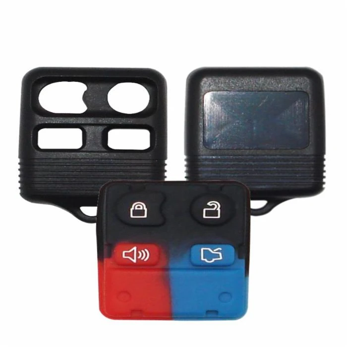 Car Remote Replacement Shell For Select Ford, Lincoln, Mercury - 4 Button Model Forb-4t0re