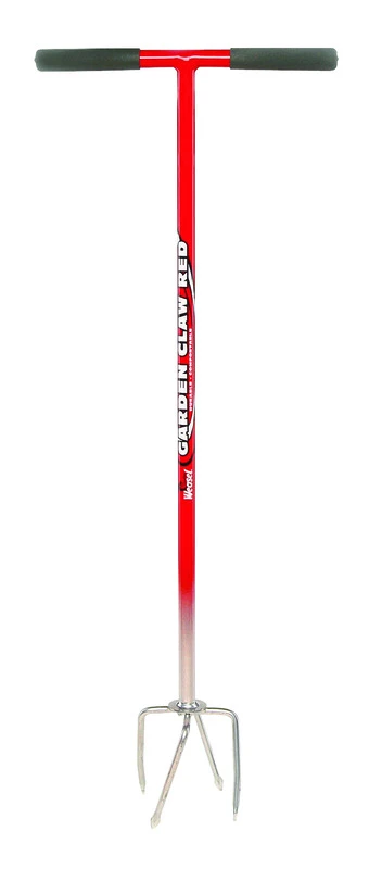91316 Red Garden Claw Cultivator With Steel Handle