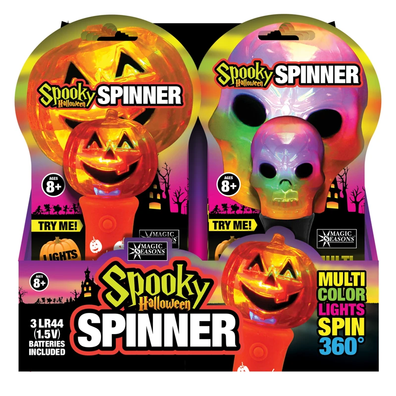 Shawshank LEDz Magic Seasons Pumpkin/Skelton Lighted Halloween Lights 7-1/2 in. H x 3-1/4 in. W