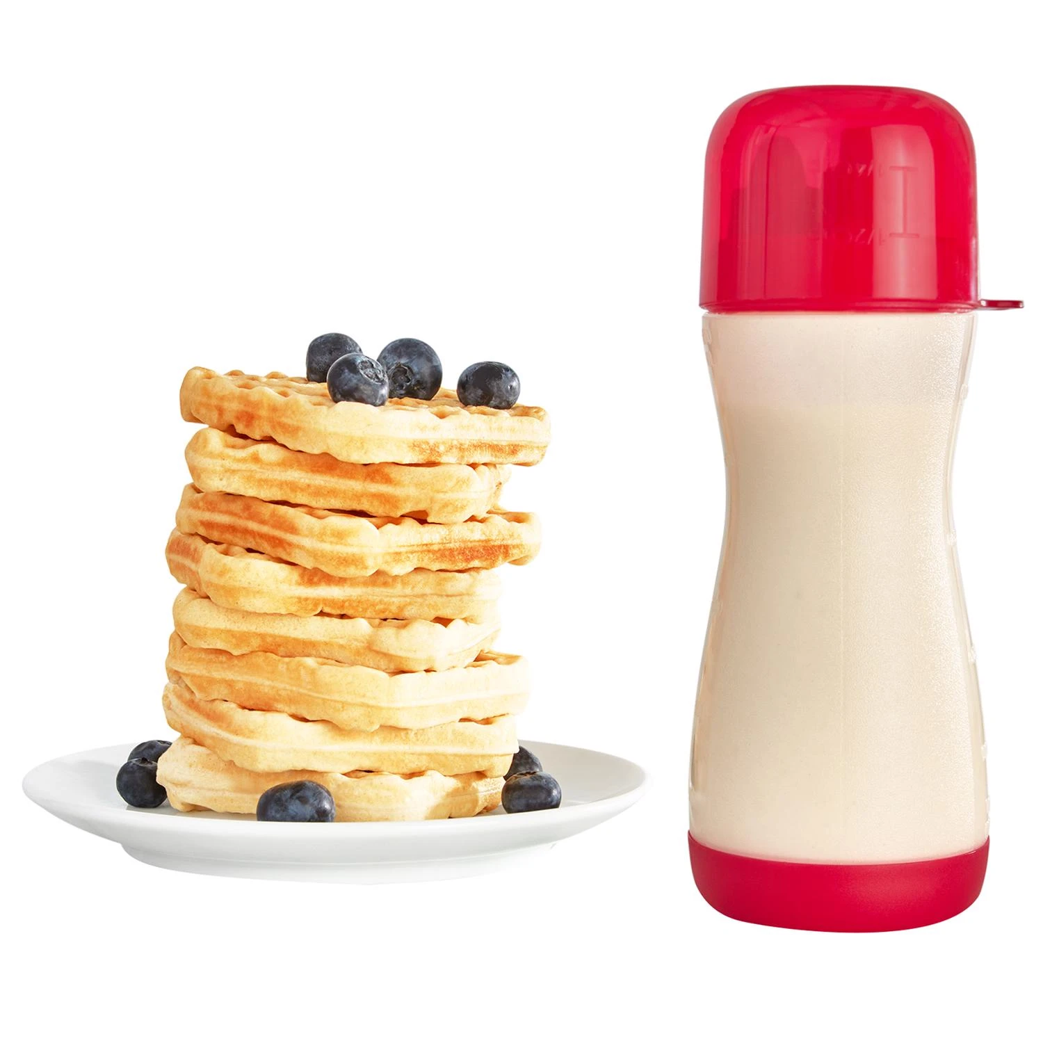 Rise By Dash 2 Cup Mini Batter Bottle With 3 Tips And Measuring Cap