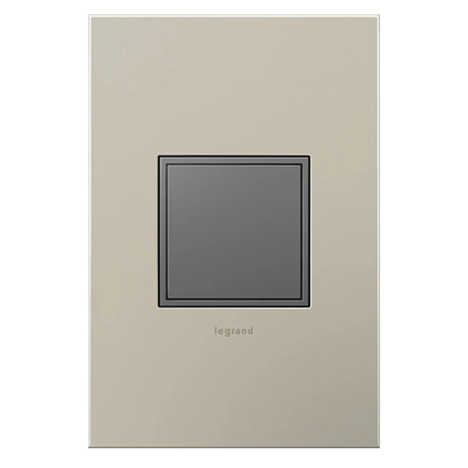 Pass & Seymour Pop-Out Outlet, 1-Gang, Magnesium