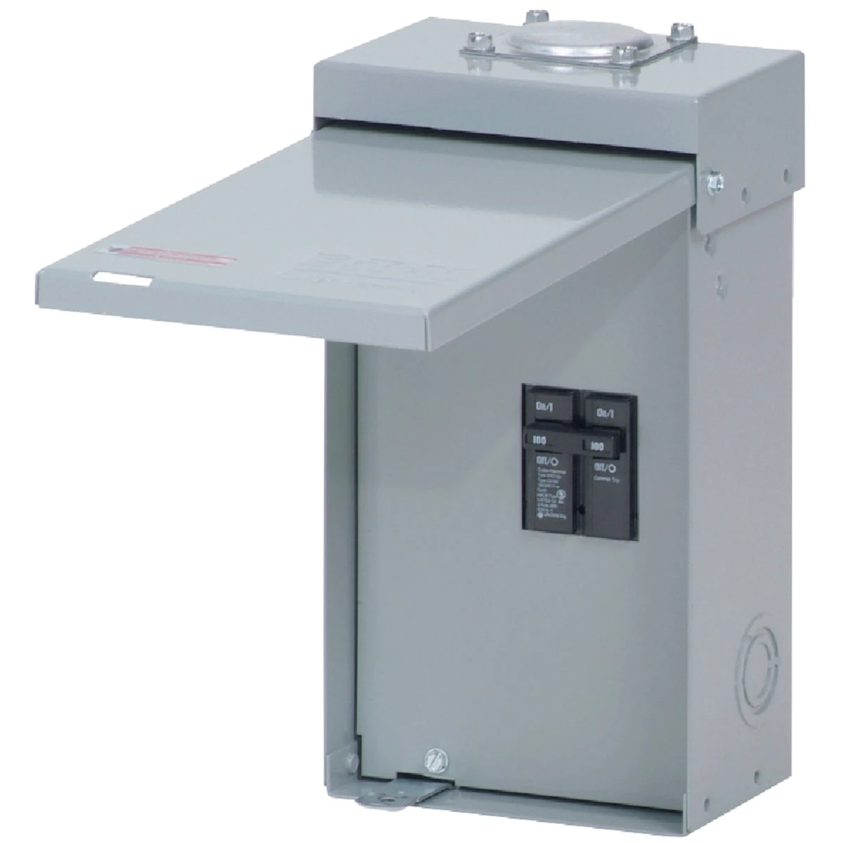 Br 100 Amp 2-space Outdoor Raintight Enclosure With Ul Certification