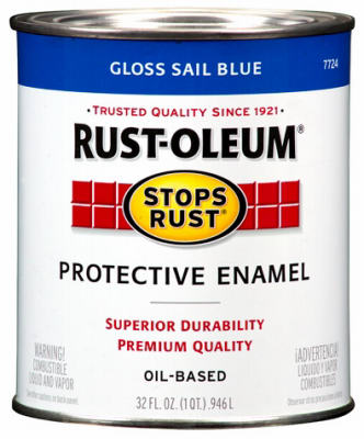 Stops Rust 32 Oz. Quart Gloss Canvas White Protective Enamel Paint