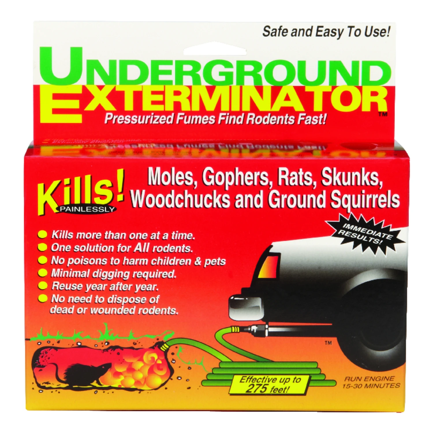 Ue-12 Underground Exterminator, 275 Ft. Coverage, Kills All Underground Rodents, 1 Pk