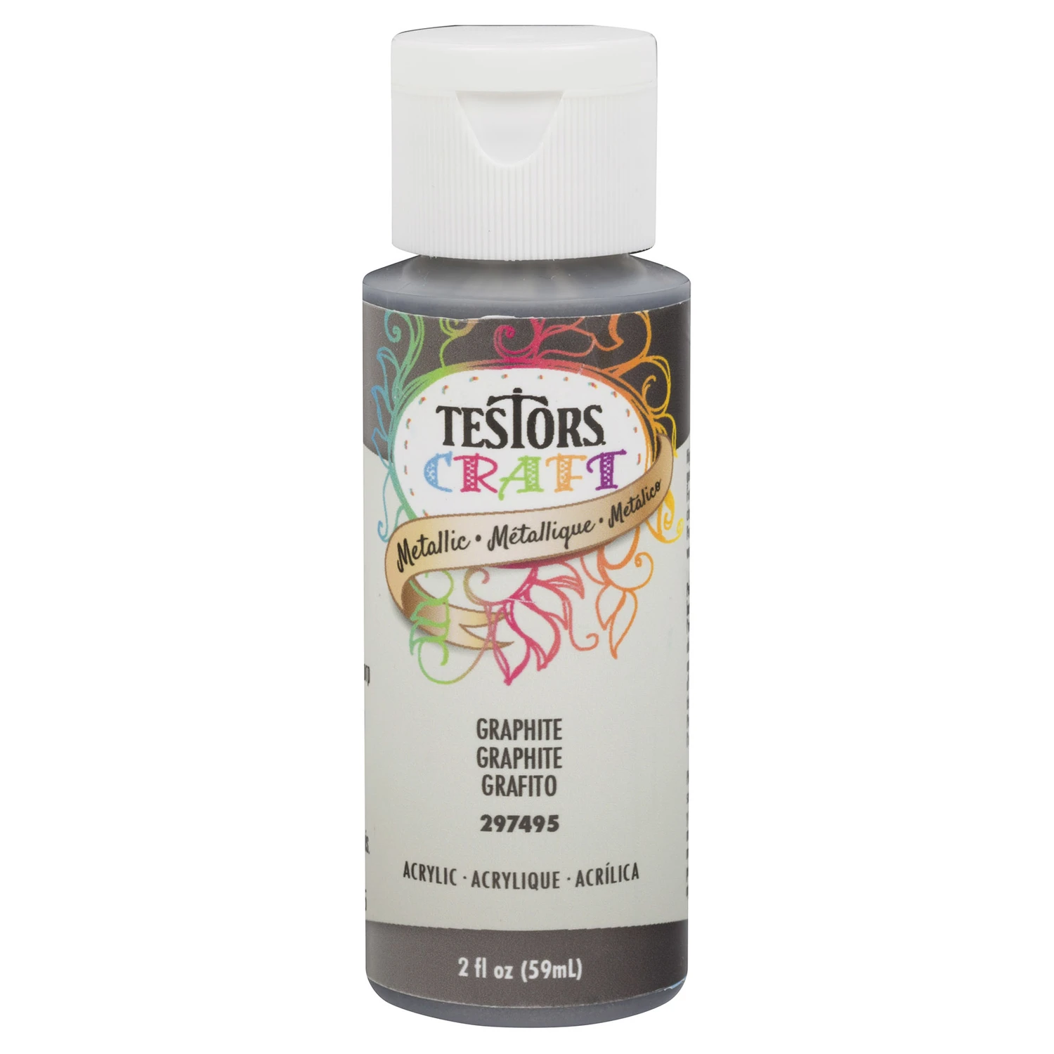 Metallic Graphite Craft Spray Paint 2 Oz - High Quality Water-based Acrylic