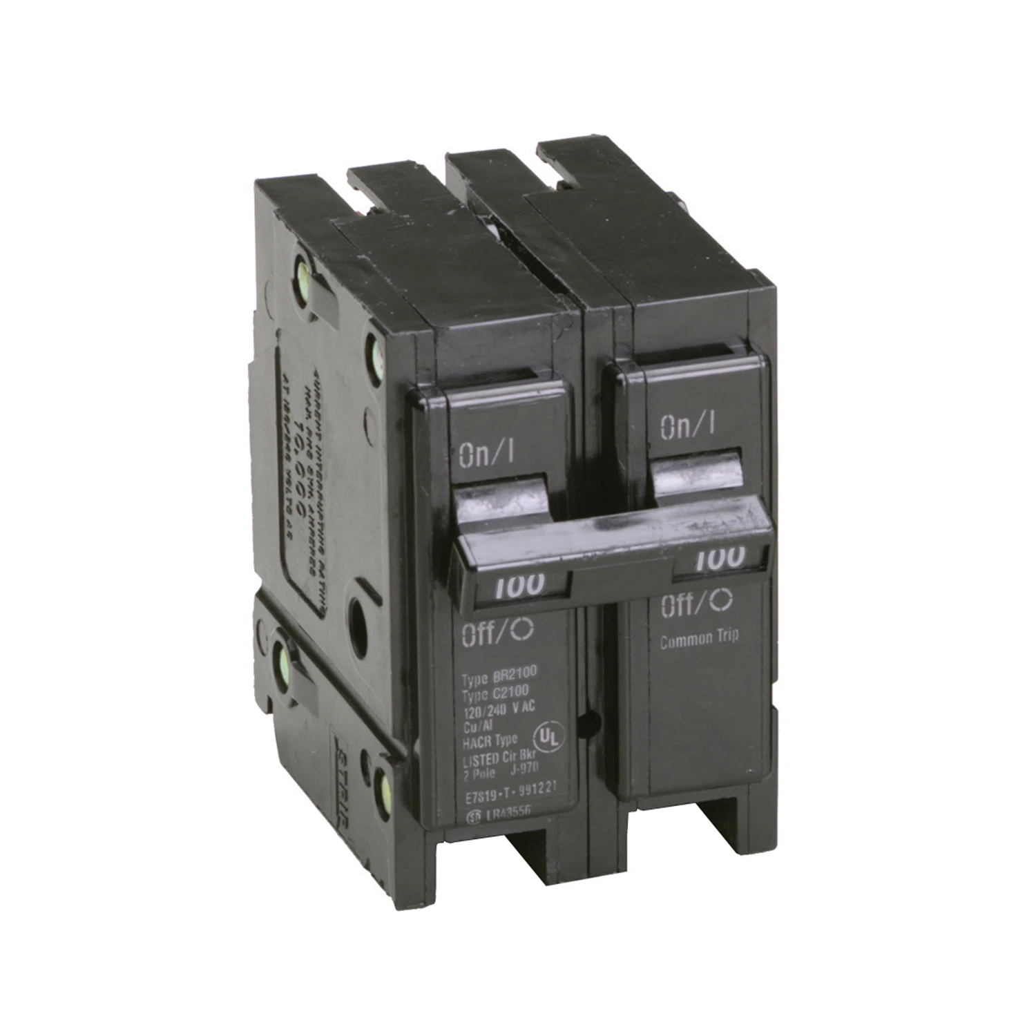 Br 100a Double-pole Circuit Breaker For Nlc Load Centers
