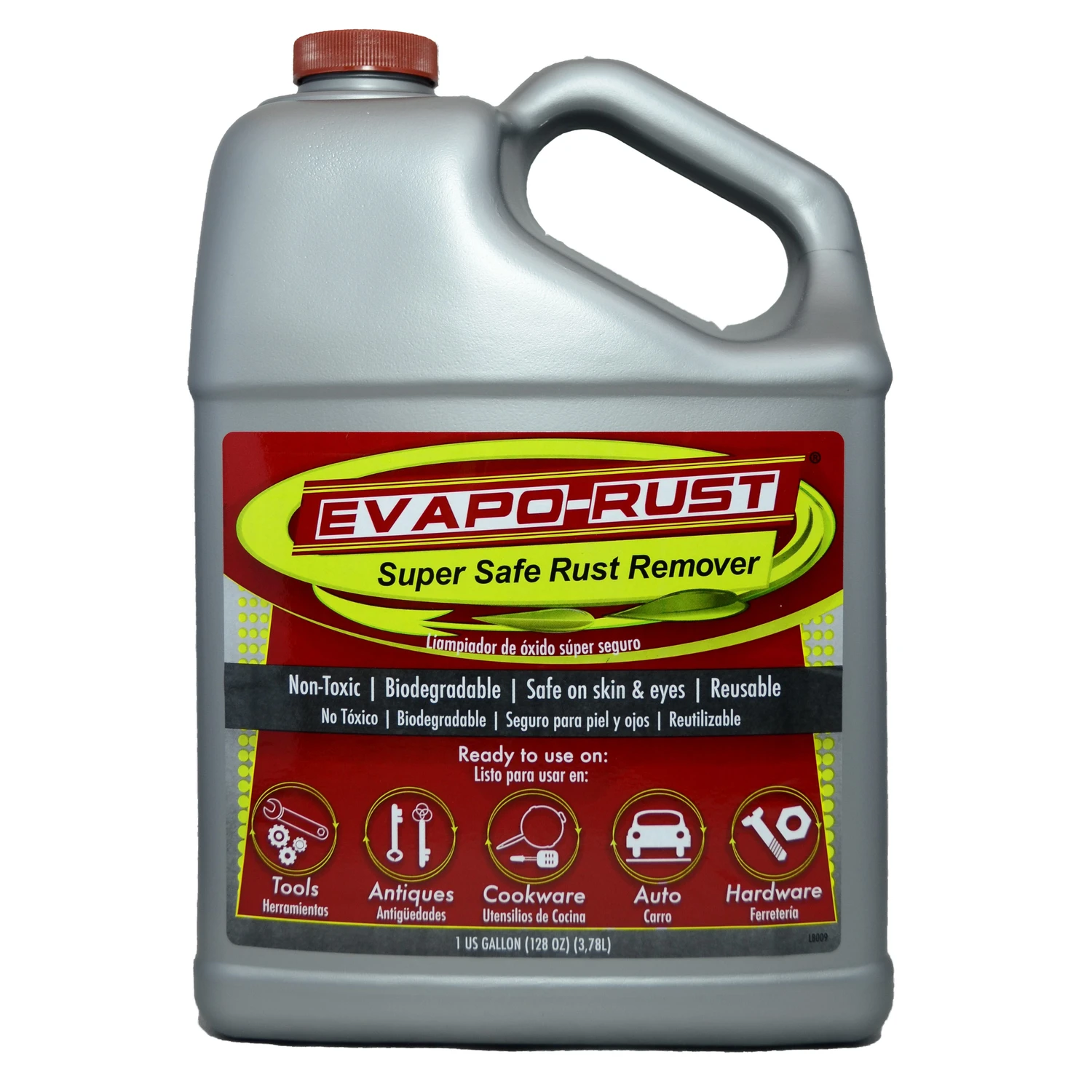 1 Gallon Non-toxic Rust Remover Er012 - Biodegradable & Safe