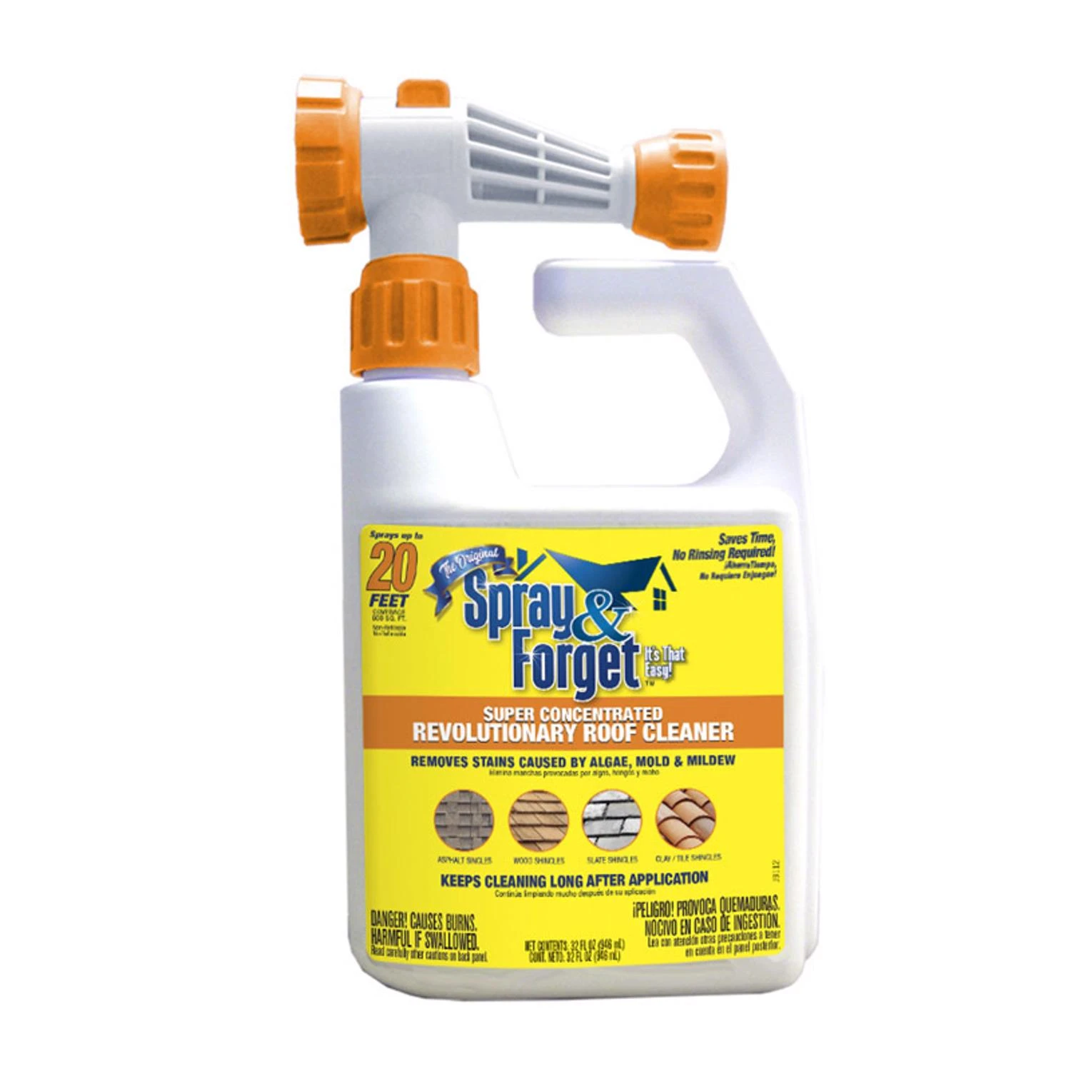 32 Oz. Super Concentrated Roof Cleaner With Hose End Applicator