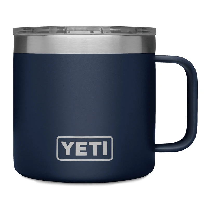 Rambler 14 Oz. Insulated Mug Navy Stainless Steel Thermal Mug