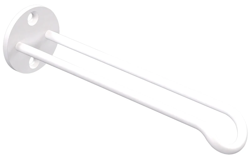 White Plant Hanger Wall Base with 7 Inch Diameter and 20 Pound Load Capacity