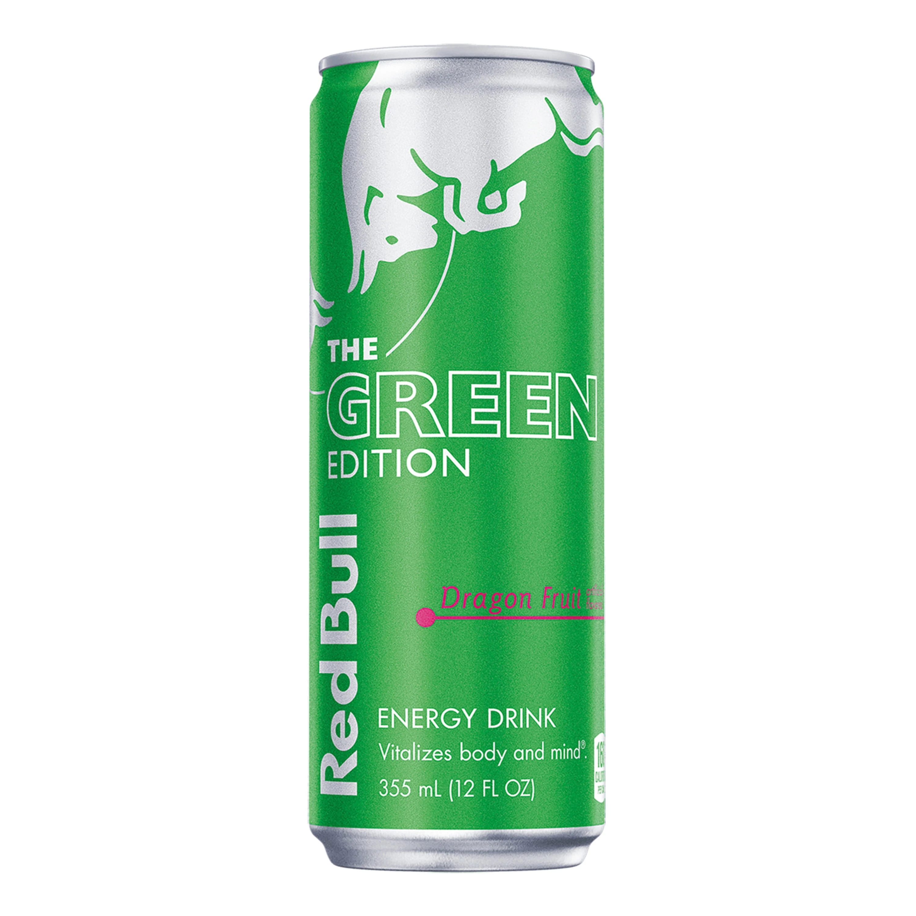 Green Edition Dragon Fruit Energy Drink 12 Oz, Pack Of 24 Cans