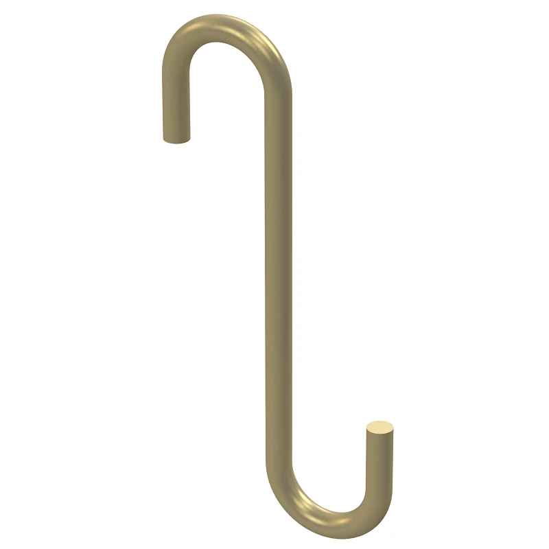 N275-515 4-3/4 In. Brushed Gold Steel Modern S-hook Plant Hanger