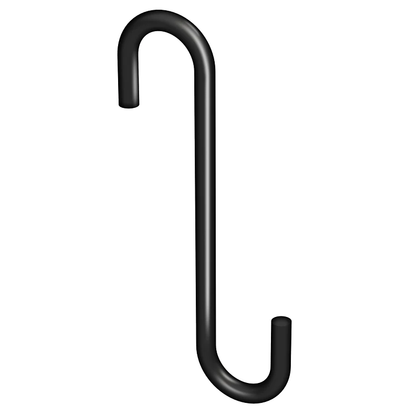 2648 4-3/4 In. Black Steel Modern Small S-hook Plant Hanger