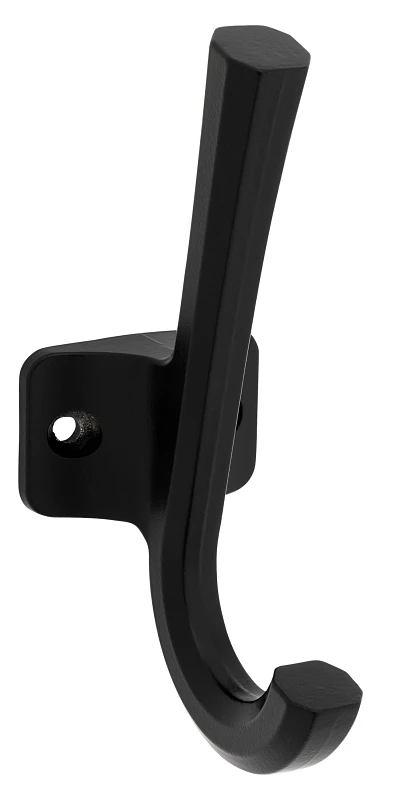 Powell Angled Wall Hook, Matte Black