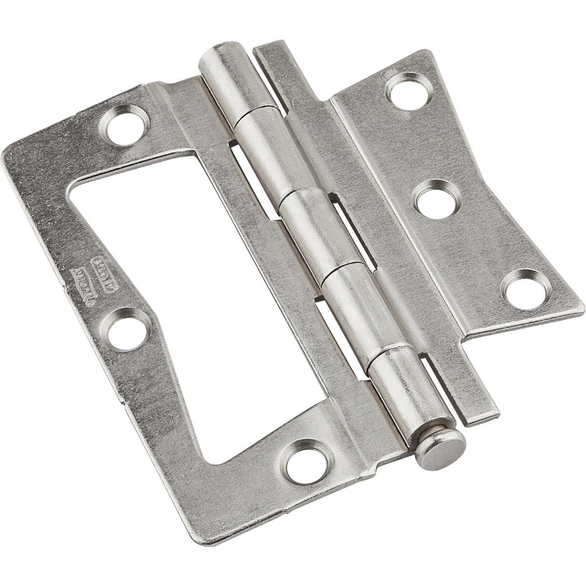 Surface-Mount Chest Hinge, Satin Nickel, 3-1/2 In.