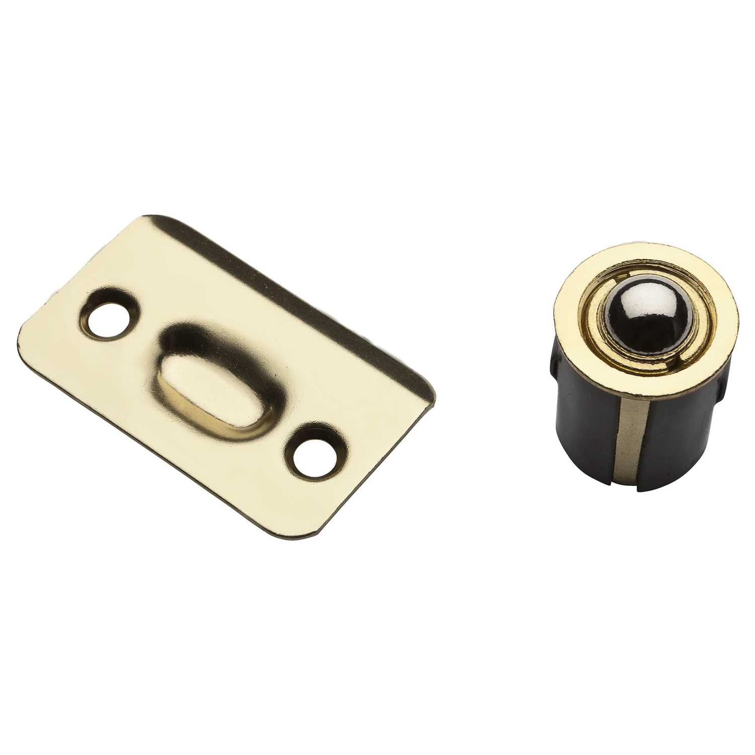 Cabinet Catch, Drive In Ball, Polished Brass
