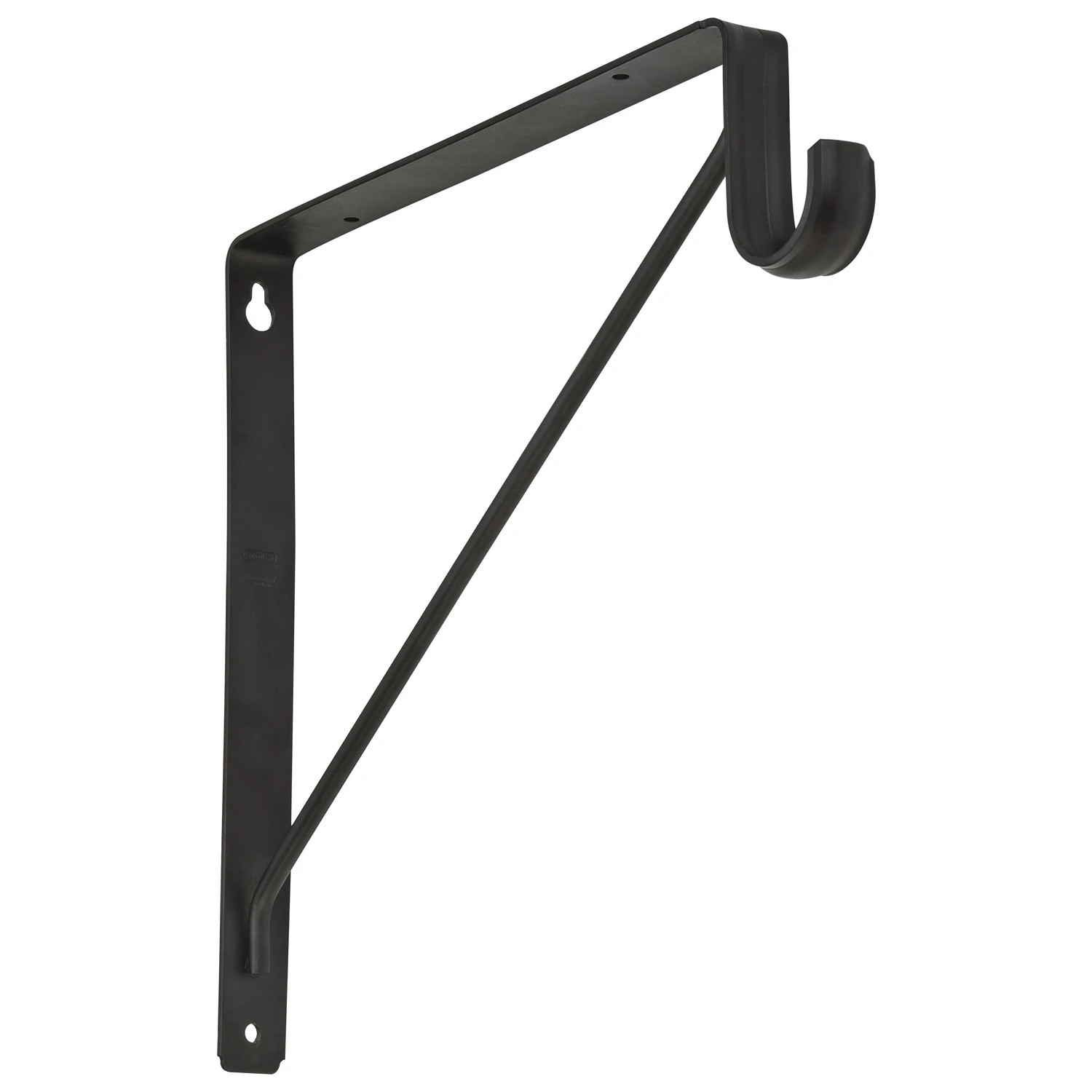 12-5/8 In. H X 11 In. D Shelf & Rod Bracket, Oil Rubbed Bronze