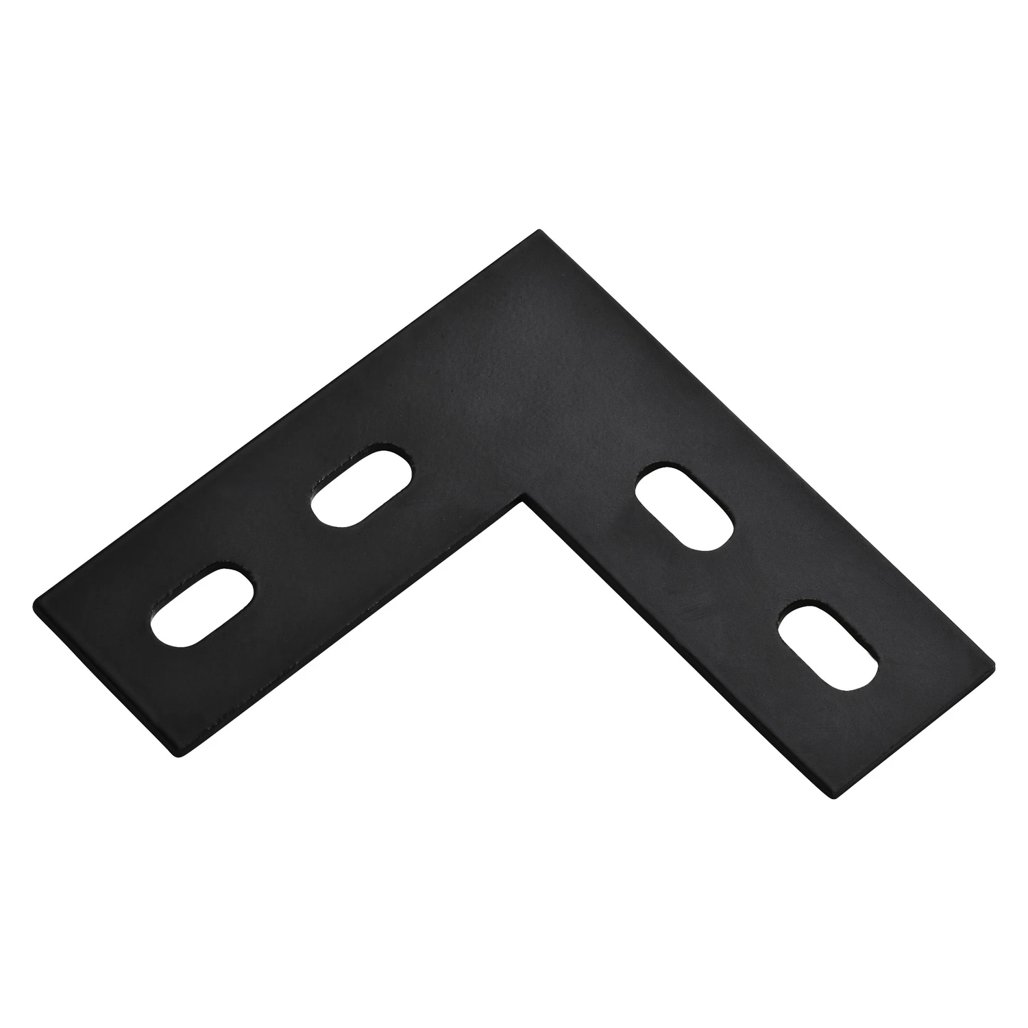 4.5 In. X 1.5 In. X 1/8 In. Black Steel Corner Plate