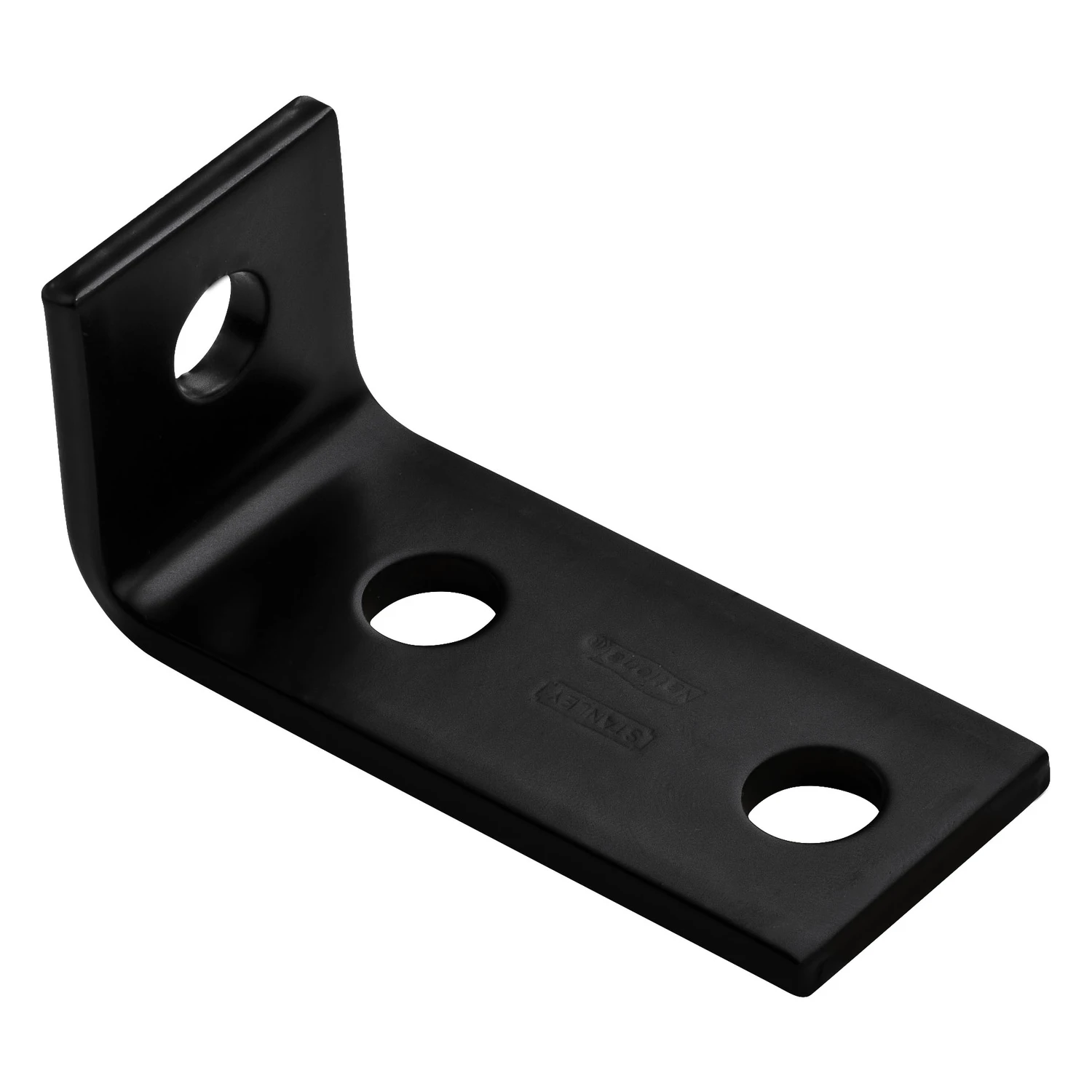 Black Steel Corner Brace, 3 and 1/2 Inches Length, Heavy Duty