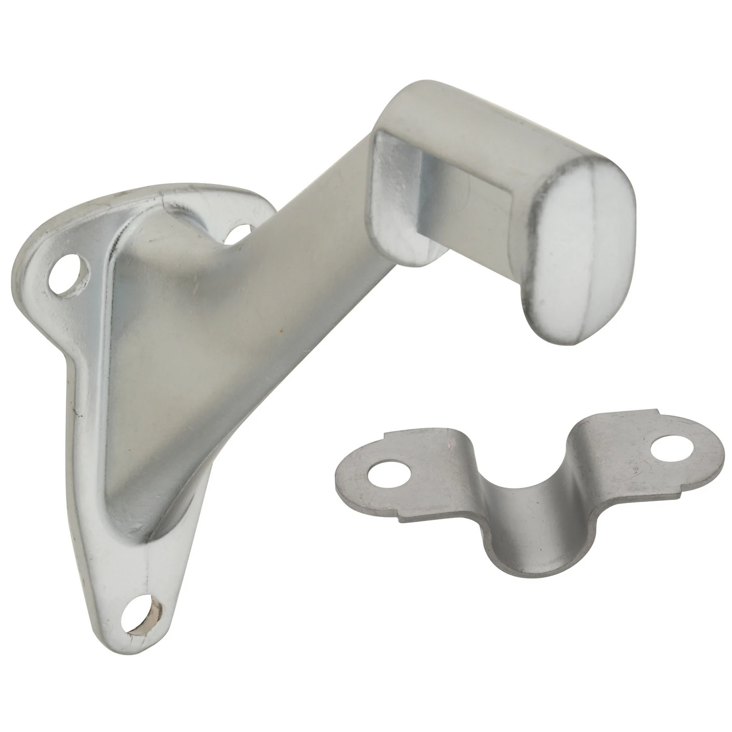 2-Pc. Handrail Bracket, Satin Chrome