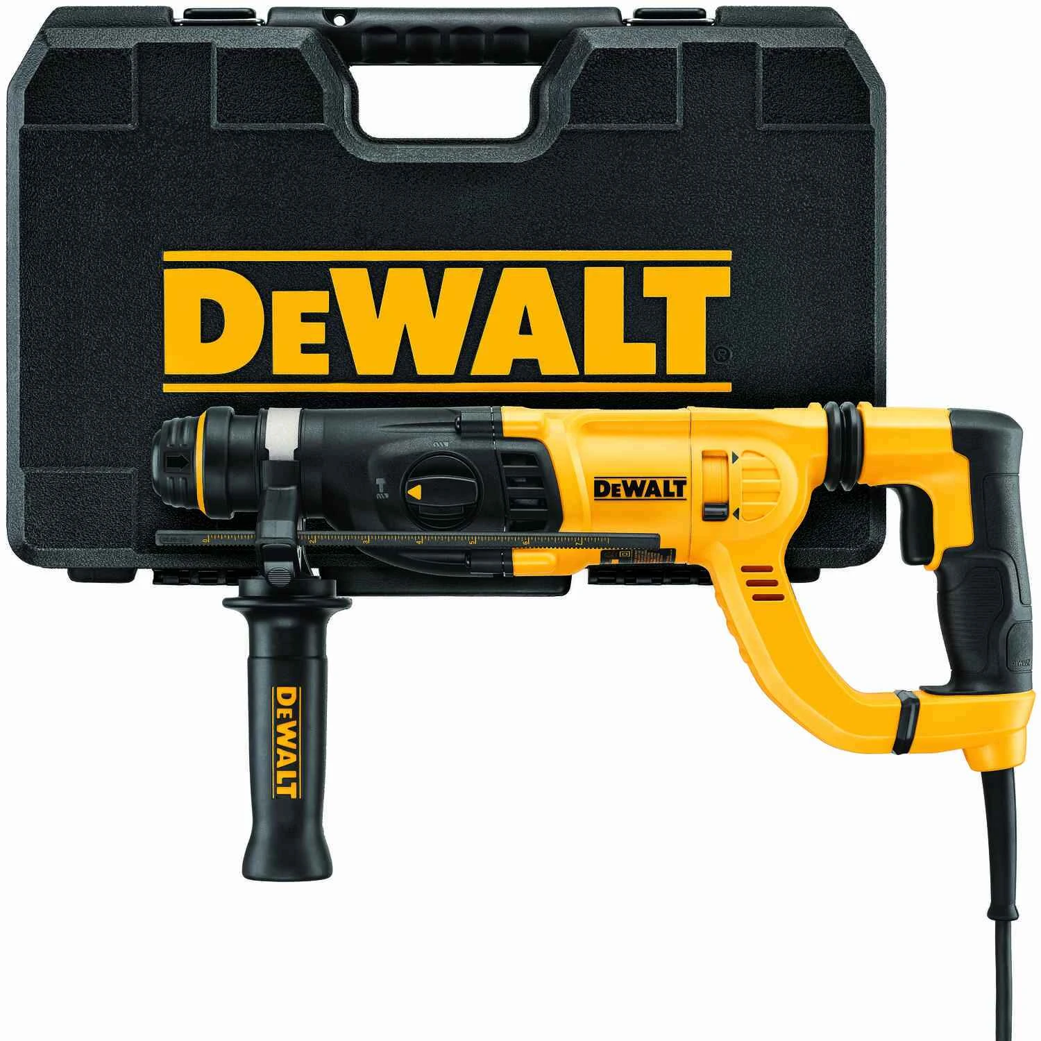 1 In. Keyless Corded Rotary Hammer Drill Kit 8 Amps 1500 Rpm With Accessories
