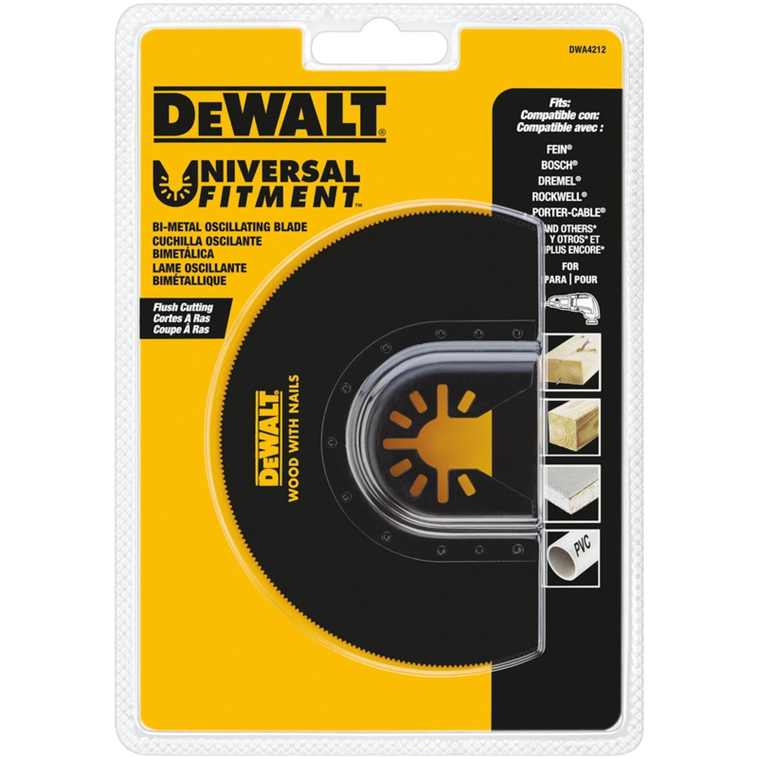 Universal Oscillating Tool Flush Cut Blade for Precision Cutting