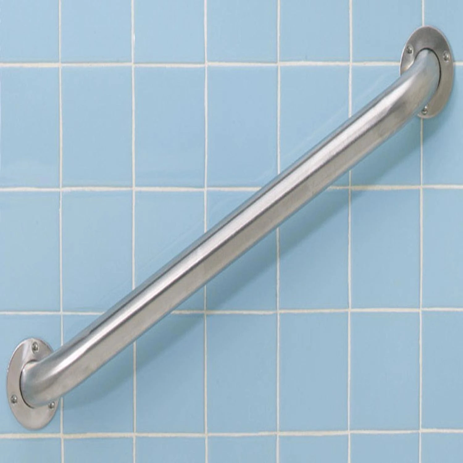 24 In. L Ada Compliant Satin Stainless Steel Grab Bar, Heavy Duty Support